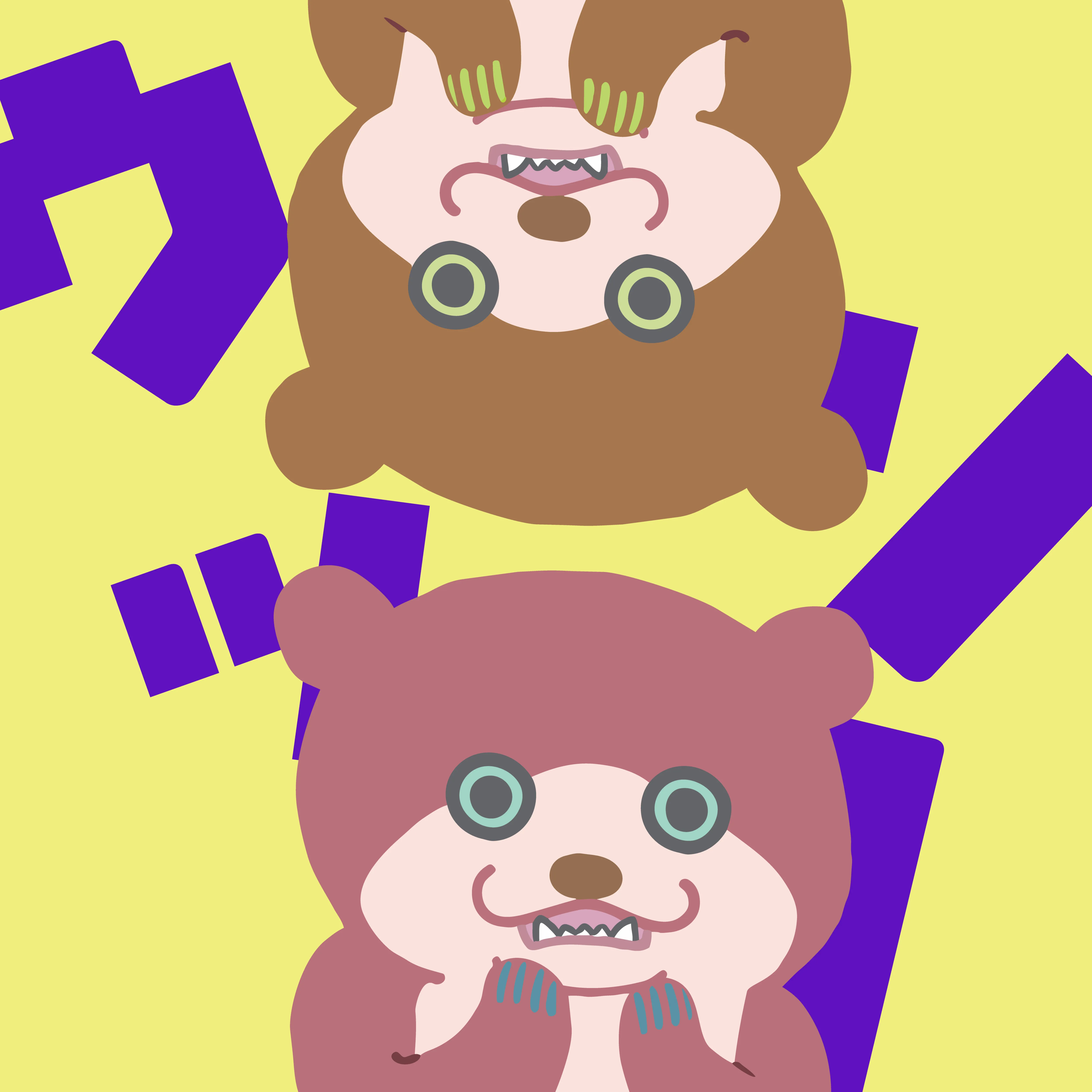 動物イラスト(カワウソ)①