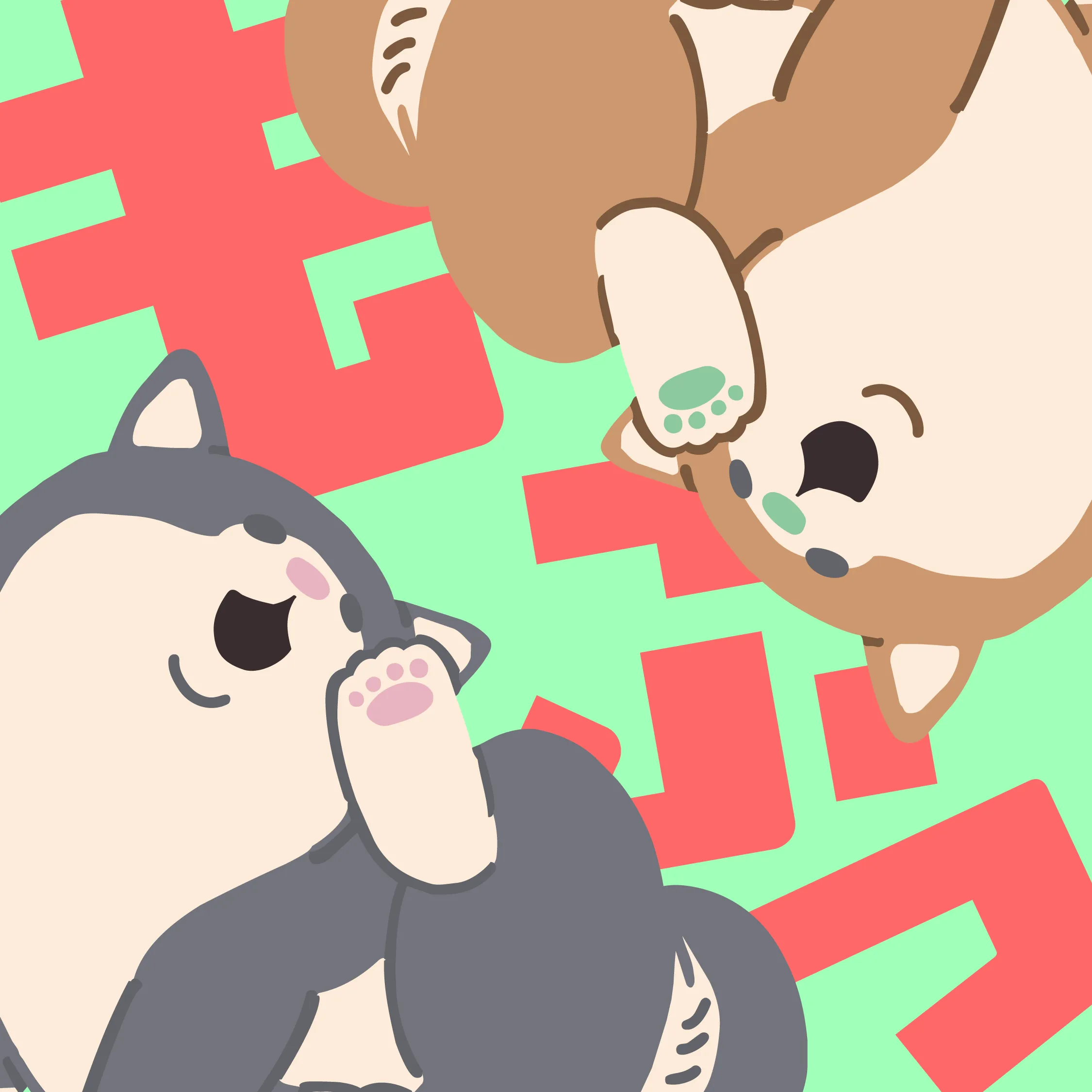 動物イラスト(柴犬)①